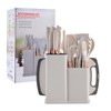 19 Pieces Kitchen Utensils and Knife Set with Block, Inldued
