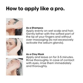 L'Oréal Professionnel Scalp Advanced, Professional Clay Anti-Oiliness 2-in-1 Deep Purifier Shampoo and Hair Mask, For Oily and Greasy Hair, Serie Expert, 250ml