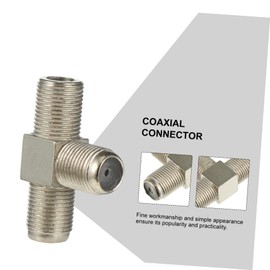 FELTECHELECTR 2sets 3 Way f Type Splitter Tv Cable Adapter Coaxial Connector Zinc Alloy Australian Tv Signal Splitter 10pcs*2