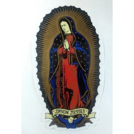 Santa Cruz Skateboards Jason Jessee Virgin of Guadalupe Skateboard Sticker 6in