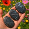 1pcs Arfvedsonite Palmstone Worry Stone Healing Crystal Meditation Reiki Gifts