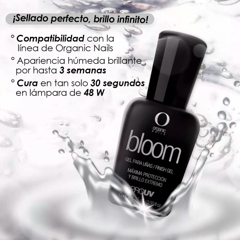 Bloom Gel Terminado Brillo Extremo Uñas By Organic Nails