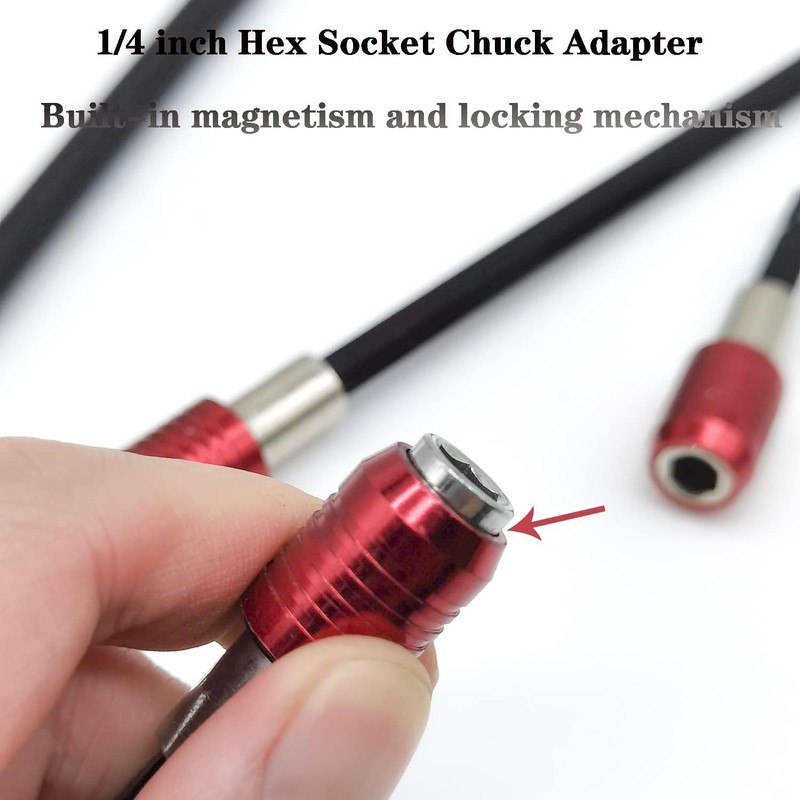 MEZOKUCEL Drill Bit Extension Set,4Pcs Magnetic Drill Screwdriver Bit Holder