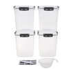 Multigrain Tank Thick-sealed Food Storage Container, 5.3L/179oz 4Set, BPA-free, Waterproof,