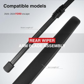 OTUAYAUTO Rear Windshield Wiper Arm Blade Set - Replacement for Ford Escape 2020-2022 OEM Factory Style Accessories