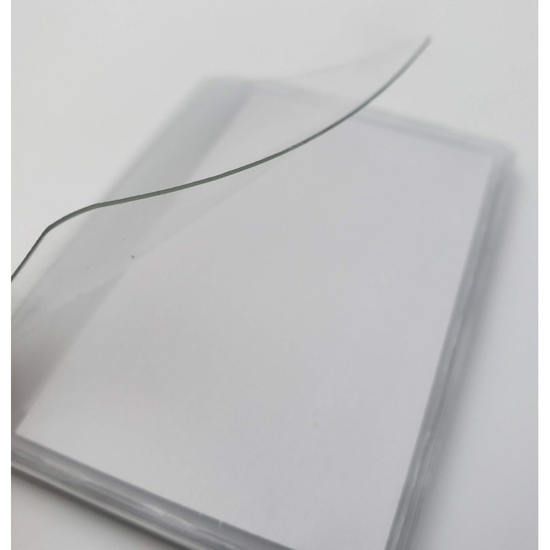 Pack of 2 Wallet Inserts Clear Plastic Vinyl Picture and