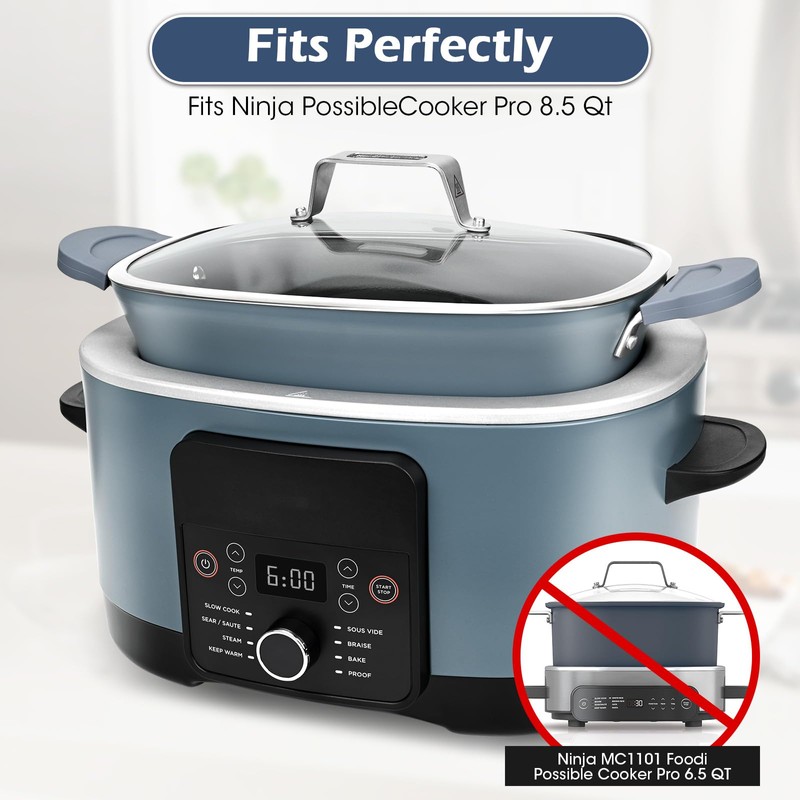 For Ninja Crockpot Slow Cooker Silicone Pot Handle Cover, for