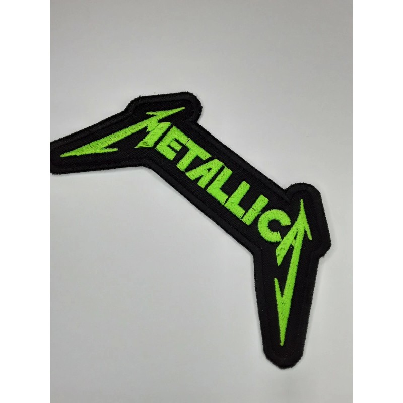 METALLICA Patch Neon Green Embroidered Iron/Sew on Thrash Metal Slayer