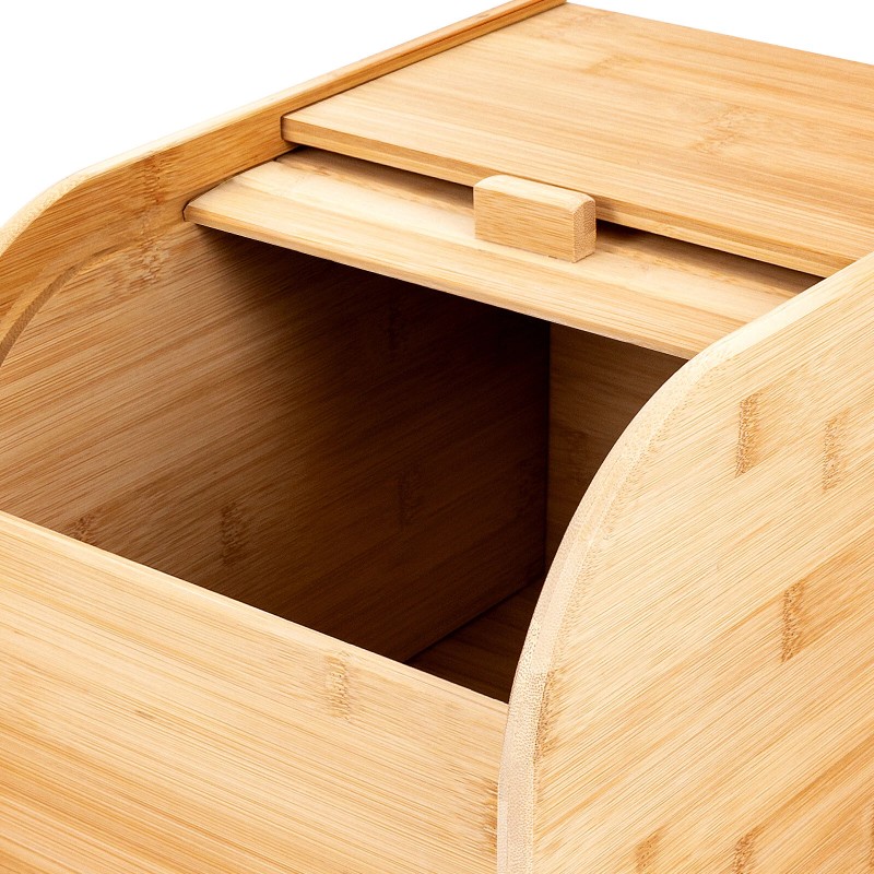 10kg Bamboo Rice Storage Container With Lid Rectangular Rice Storage