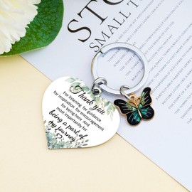 FAFQBING Best Gifts for Friends Teen Boys Girls Friendship Gifts for Women Bestie Keychain for Women Men Unique Birthday Christmas Gift Ideas for Him Her -Thank you being a part of my journey