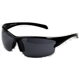Naute Sport Baxter Anti-Fog Black Frame Smoke Lens Sunglasses 68mm