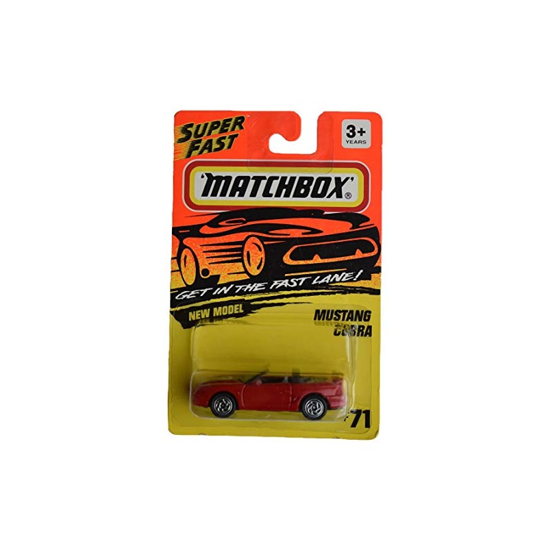 Matchbox [Mustang Cobra, Super Fast #71 [red]