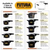 Futura by Hawkins Hard Anodized 5.0 Litre Pressure Cooker from