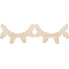 People Eyelashes - Laser Cut Out Unfinished Wood Craft Shape