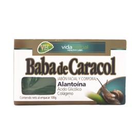 VIDA HERBAL | Jabón de Baba de Caracol - Colageno Elastina y Glicerina | Skin Care Trata Arrugas Estrías Cicatrices y Acné | SkinCare Mujer Cuidado de la Piel - Uso Diario | 100 gr