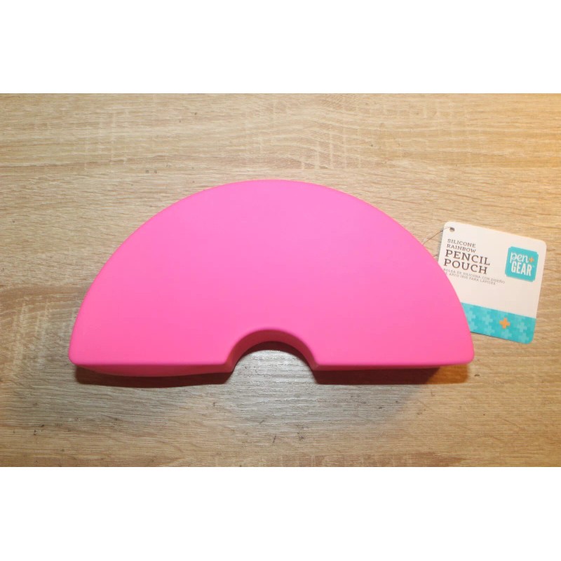 Rainbow Silicone Rainbow Pencil Pouch School Supply Zippered Bag Makeup/Accesso