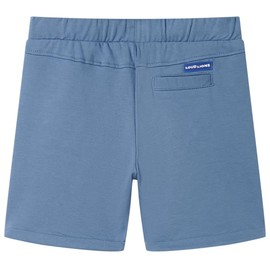 vidaXL Kids' Drawstring Shorts - Dark Blue Children's Elasticated Waist Bottoms - Comfortable Cotton Blend - Size 104 for Ages 3-4