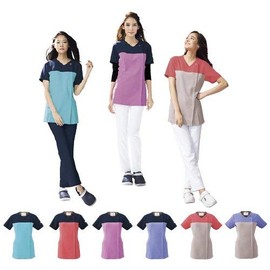 Wacoal HI301 Women's Scrub Pants, Slim, Straight Pants, White Coat, Medical, Nursing Care, Bottoms, Variety of Colors, Sweat Absorbent, Quick Drying, Black