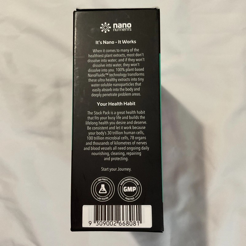 Nano Nutrients The Stack Pack - Multi Botanical Antioxidants Supplement