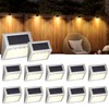 SOLPEX Solar Step Lights, 12 Pack Solar Stair Lights, Outdoor