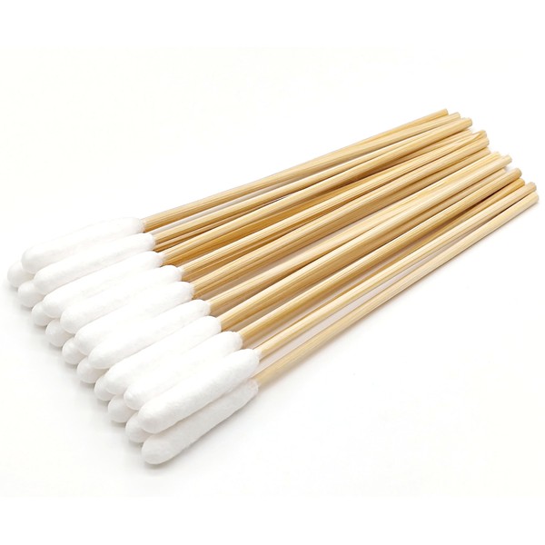 PAUSMAM 200 Pcs 4.7 Inch Large Cotton Swabs For Dog, Bamboo Cotton Buds of Medium and Large Pets Ears Clean