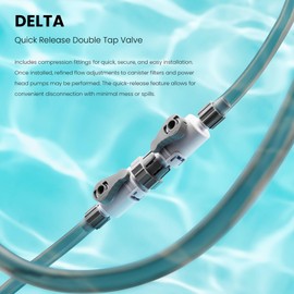 Ultum Nature Systems Delta Quick Release Double Tap Valve for Aquarium Canister Filters (1/2" (12/16mm))