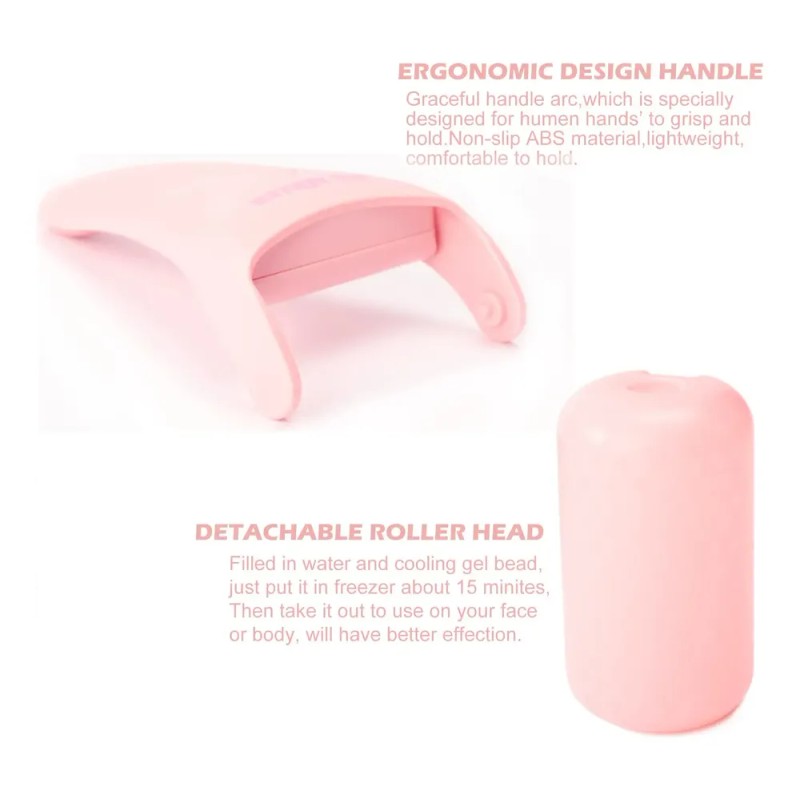 Ice Roller Wonderwin Para Masajes Faciales Y Corporales, Paq