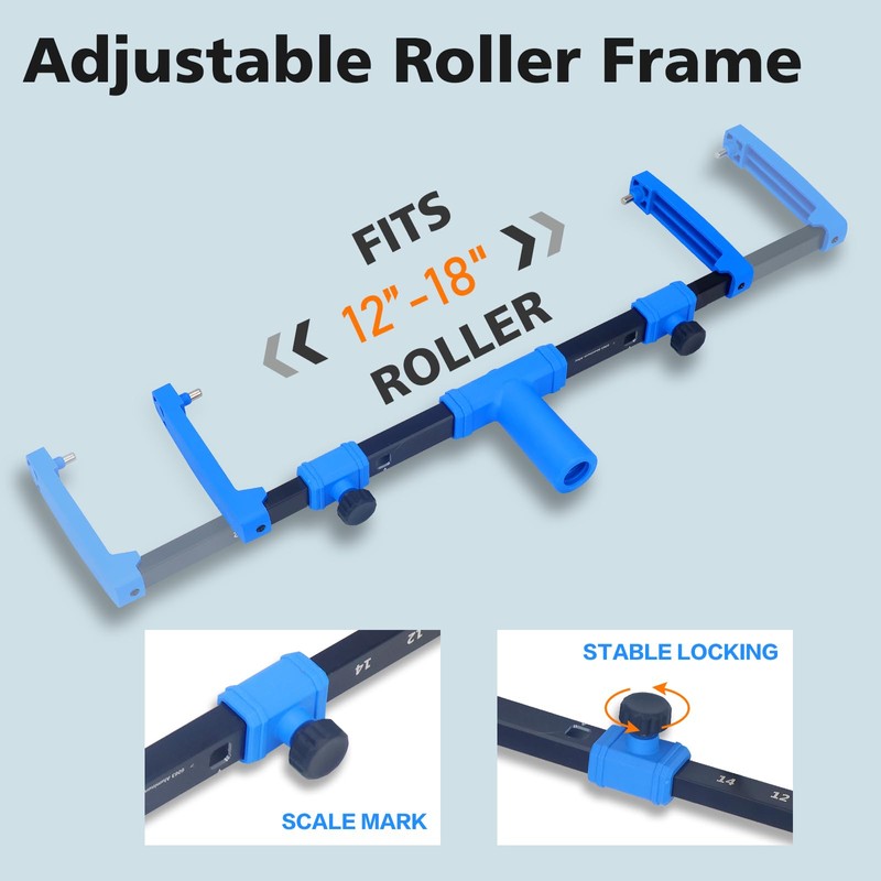 BERXOL Paint Roller Kit, Disposable Paint Tray Liners, (Texture Roller