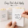 Baby Shower Popcorn Favor Stickers: 120 Round Pop and Cheer