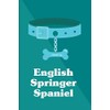 English Springer Spaniel: Dog Breed Notebook, blue and teal collar