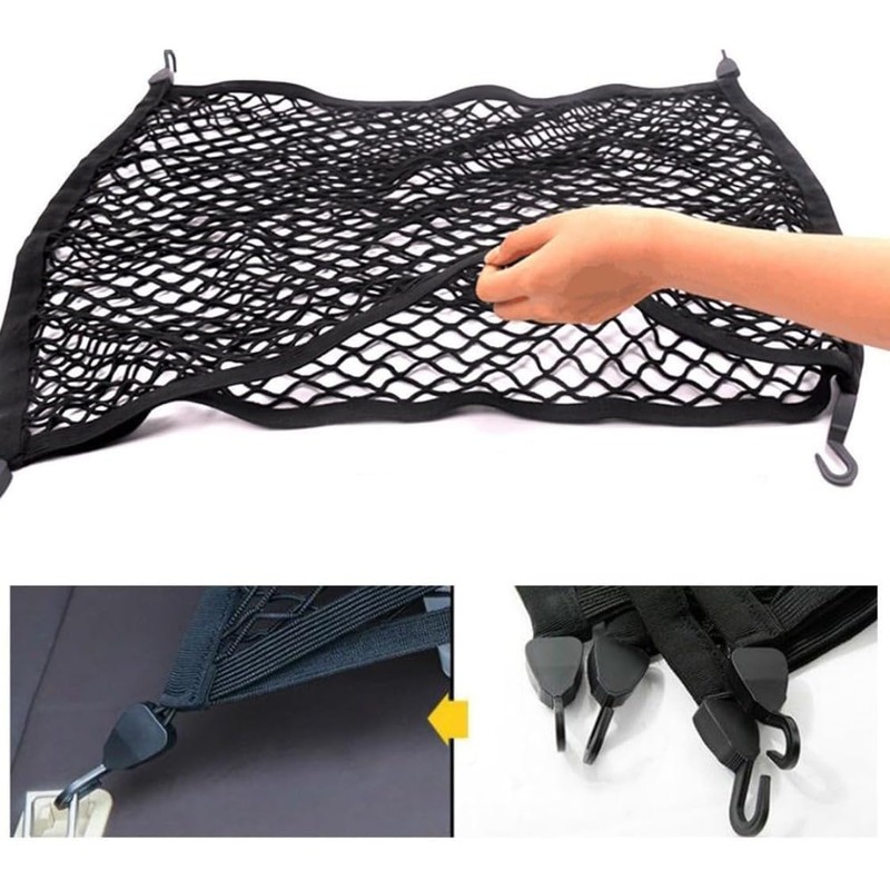 32x24in Premium Quality Adjustable Elastic Cargo Net Universal Stretchable Truck