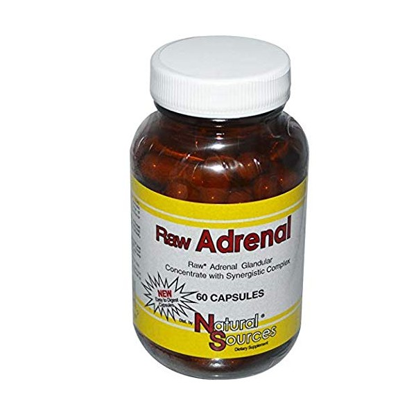 Natural Sources - Raw Adrenal, 60 capsules