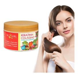Tratamiento Capilar Nekani 280 gr By Gaero Shop| Keratina + Colageno | Mascarilla Reparadora Intensiva Anti-Frizz | Hidratación Profunda, Brillo y Fuerza para Cabello Dañado | 280g