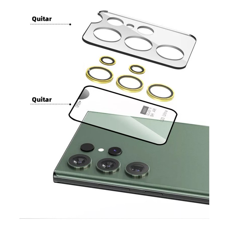 Tekolux Funda Magnético S23 Ultra + Protector Pantalla + Mica