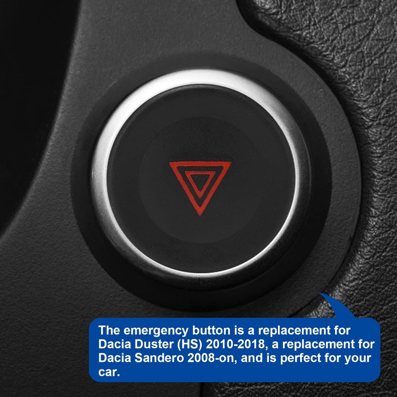 TKSE Hazard Switch Car Fire Warning Light Emergency Switch Push