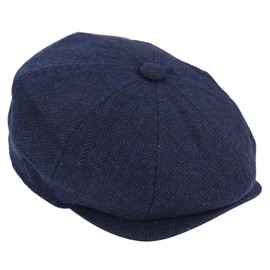 TruClothing.com Men's Hat Cap Hat Tweed Design Style Checked Price Offer, navy
