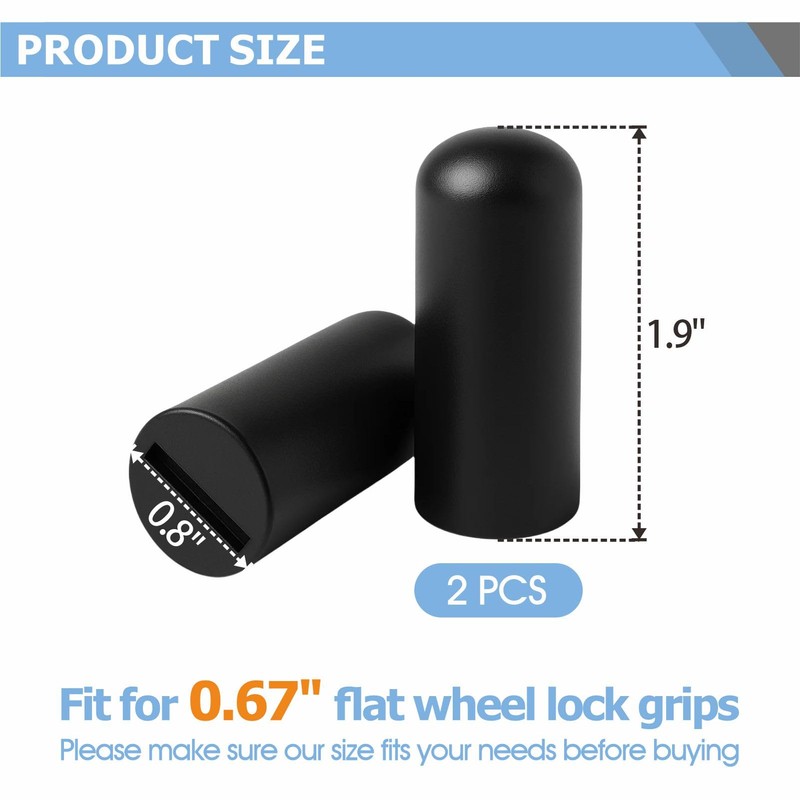 Wheelchair Brake Handle Covers Non-Slip Mobility Aid for 5/8" Flat