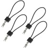 4 Pack Long Cable Padlock with Keys Alike,(1.3''/33mm) Wide Lock