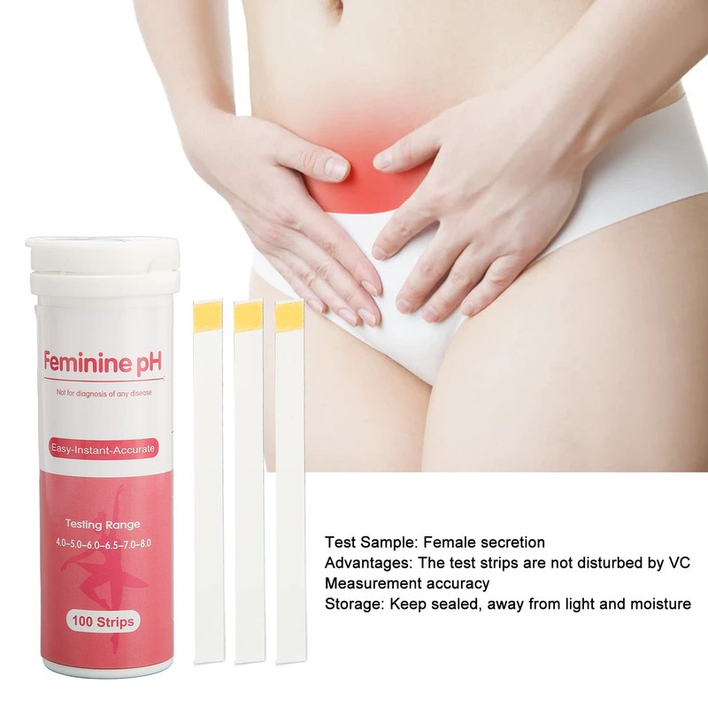 Bacterial Vaginosis Test for Women, 100PCS Vaginal Test Strips Bv