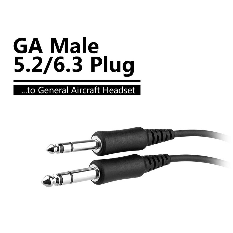 R SPIDER WIRELESS Aviation Headset to General Aircraft (GA) Adapter