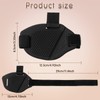 4 Pieces Motorcycle Shifter Pad Boot Protector - Black Rubber