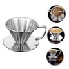 Mipcase Stainless Dripper Shaped Manual Brew Filter Cup for Tea