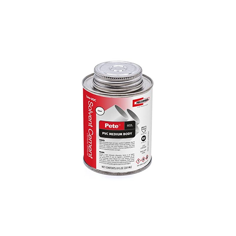 Rectorseal 55924 1/2 Pint 602L Medium Body Low Voc Pvc