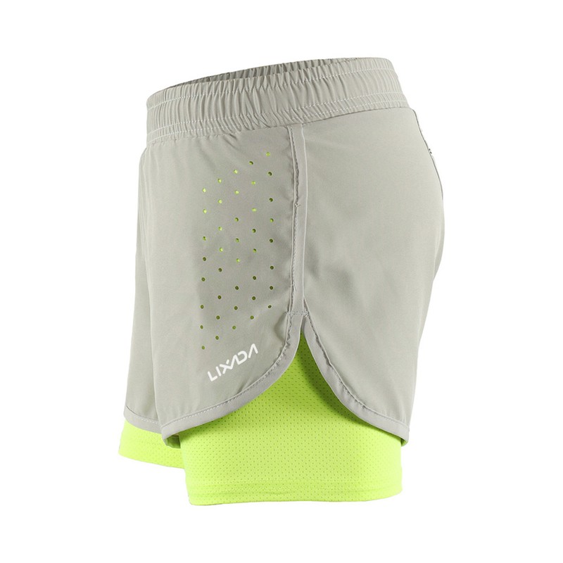 Women 2-in-1 Running Shorts Quick Drying Breathable Active Training Exercise