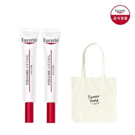 Eucerin Volume Lifting Eye Cream 15ml Double Pack with Free Eco Bag / 유세린 볼륨리프팅 아이크림 15ml 더블팩 증정에코백