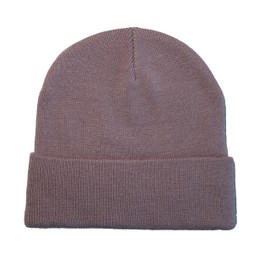 ANJBAM OEM Acrylic Polyester Blend Ridge Cuff Beanie - Unisex Warm Winter Hat One Size, Seasonal Clearance Lavender, Grey, One Size