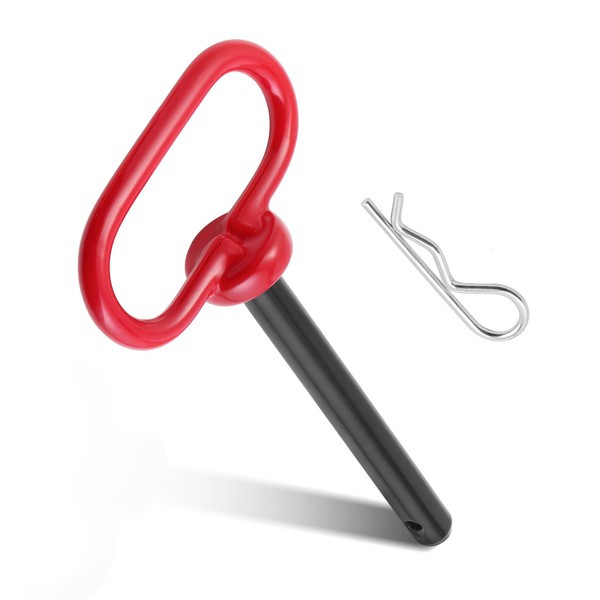 Jamiikury 2Pcs Trailer Hitch Pin, 1/2 x 4 Inch Tractor