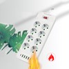 8 Way Power Strip USB C European Socket Desk Wall