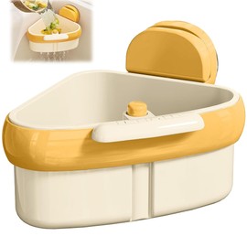 FEIOOD Sink Strainer Basket with Suction Cup, Upgraded Automatic Dumping Sink Strainer Basket, Kitchen Food Catcher & Sponge Holder, Sink Strainer for Easy Cleaning