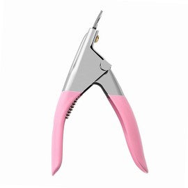 Nail Clipper Tip Cutters, Professional Artificial Nails Clipper for Acrylic False Fake Gel, Manicure Trimmer, Nail Care Tool for Salon Manicure DIY Art (Light Pink)